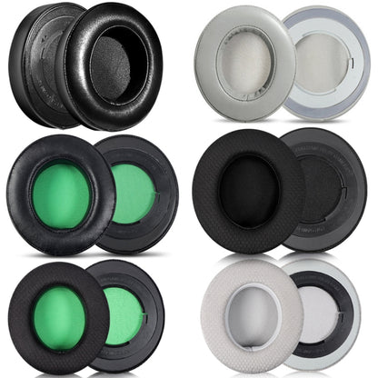 2 PCS Headset Sponge Case For Razer BlackShark V2/V2X/V2SE, Colour: Ellipse(Black Net Green Bottom) - Earmuff & Pad by PMC Jewellery | Online Shopping South Africa | PMC Jewellery