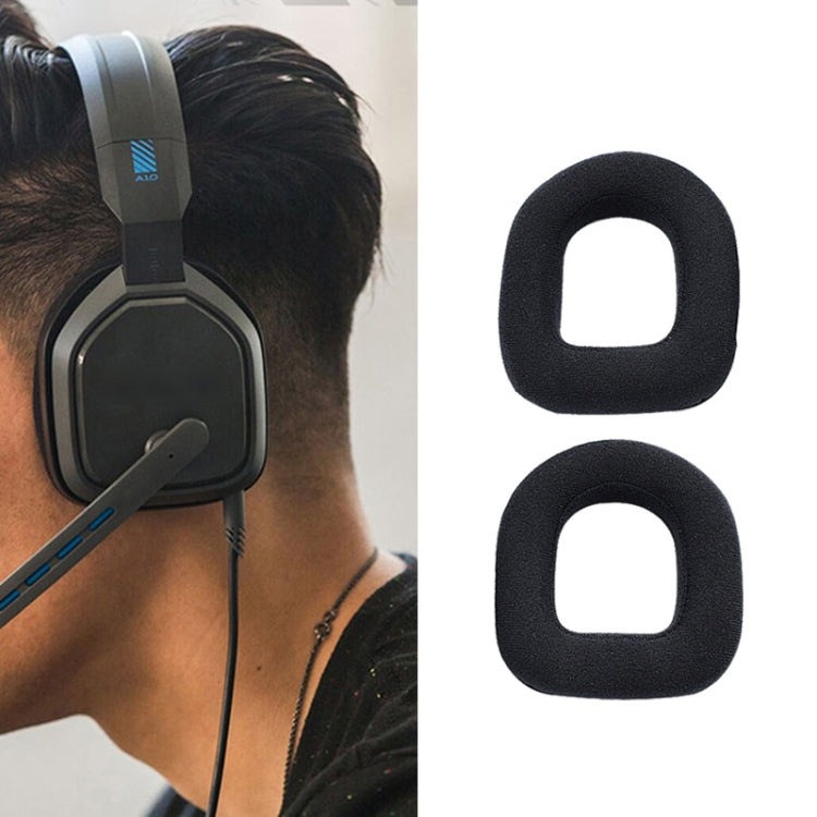 2 PCS Gaming Headset Sponge Protective Case Flannel Earmuffs for Logitech A40 - Earmuff & Pad by PMC TechLife | Online Shopping South Africa | PMC TechLife