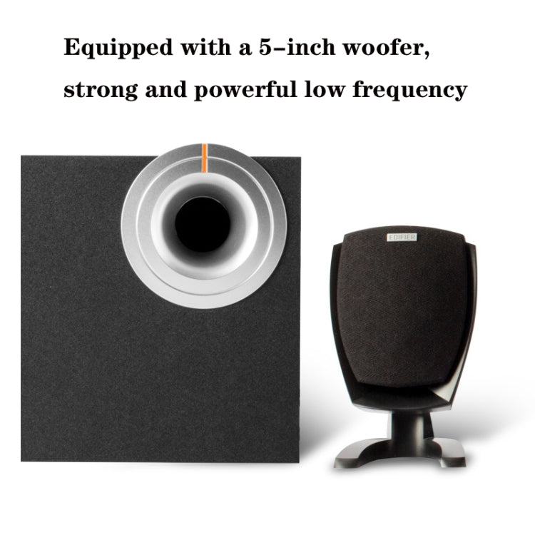 Edifier R201T06 Multimedia Computer Speakers, US Plug(Black) -  by Edifier | Online Shopping South Africa | PMC Jewellery | Buy Now Pay Later Mobicred