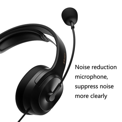 Edifier USB K5000 Mock Exam Headset Online Class Education Oral Training Headset, Cable Length: 2.8m(Black) - Multimedia Headset by Edifier | Online Shopping South Africa | PMC Jewellery | Buy Now Pay Later Mobicred