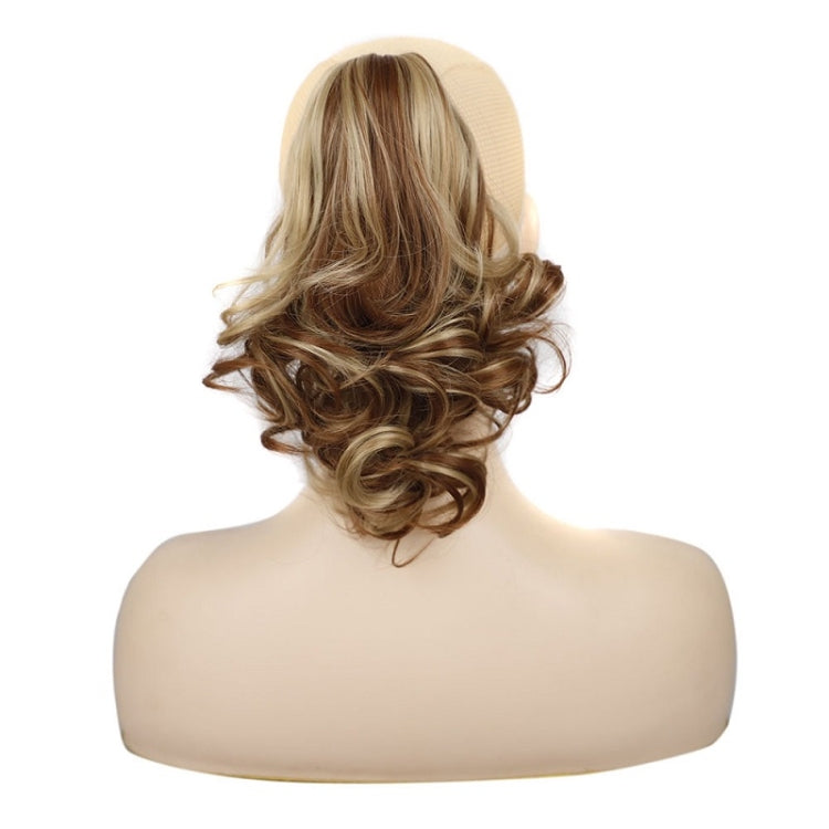 Women Curly Hair Short Ponytail Wig With Shark Clip(12H24 #) - Wigs by PMC Jewellery | Online Shopping South Africa | PMC Jewellery