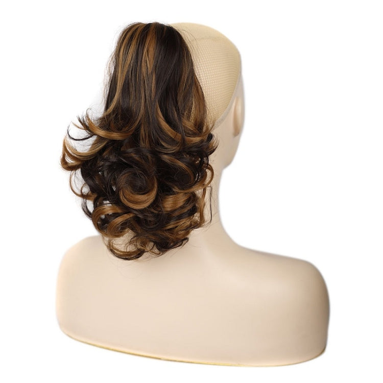 Women Curly Hair Short Ponytail Wig With Shark Clip(22H24 #) - Wigs by PMC Jewellery | Online Shopping South Africa | PMC Jewellery