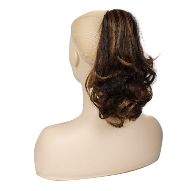 Women Curly Hair Short Ponytail Wig With Shark Clip(22H24 #) - Wigs by PMC Jewellery | Online Shopping South Africa | PMC Jewellery