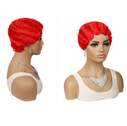 Ladies Short Hair Wig Retro Water Wave Curly Wig(27 #) - Wigs by PMC Jewellery | Online Shopping South Africa | PMC Jewellery