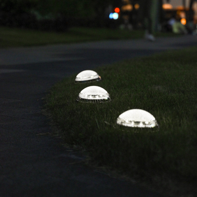 8 LEDs Solar Circular Underground Light Outdoor Waterproof Lawn Stair Light, Light Color: White Light - Buried Lights by PMC TechLife | Online Shopping South Africa | PMC TechLife