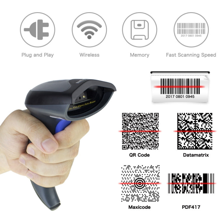 NETUM High-Precision Barcode QR Code Wireless Bluetooth Scanner, Model: Bluetooth + 2.4G + Wired - Barcode Scanner by NETUM | Online Shopping South Africa | PMC Jewellery | Buy Now Pay Later Mobicred