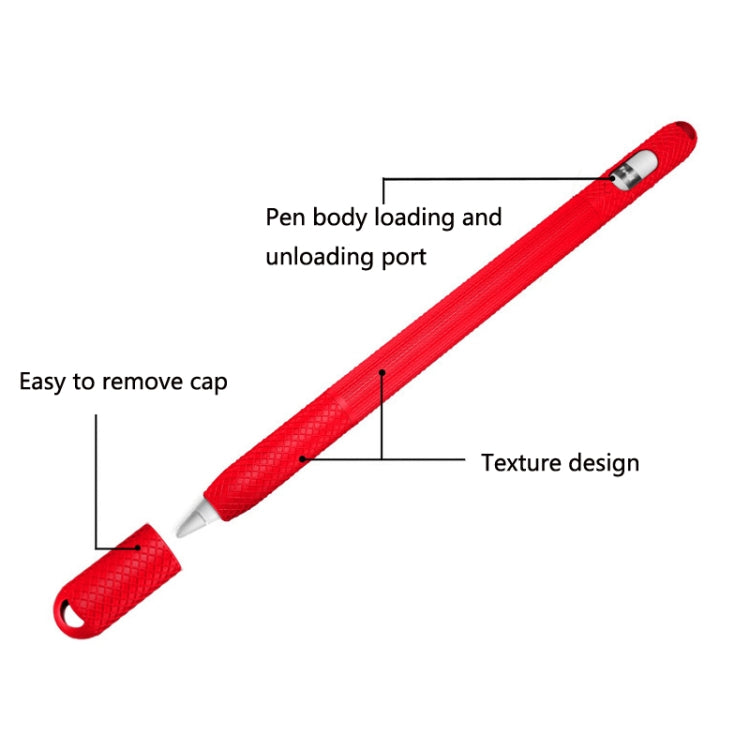 5 PCS Stylus Silicone Protective Case For Apple Pencil 2(Black) - Pencil Accessories by PMC TechLife | Online Shopping South Africa | PMC TechLife | Buy Now Pay Later Mobicred