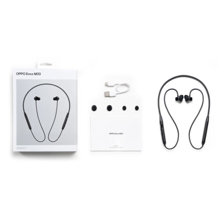 OPPO Enco M33 Hanging Neck Sports Bluetooth Earphones Long Battery Life Gaming Music Headphones(Green) - Neck-mounted Earphone by OPPO | Online Shopping South Africa | PMC Jewellery | Buy Now Pay Later Mobicred