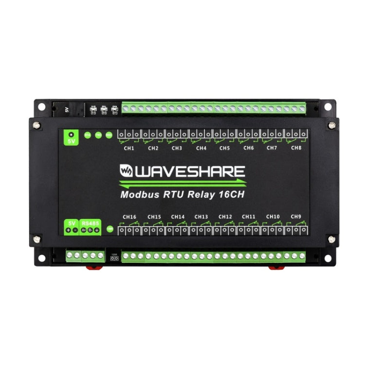 Waveshare 24921 Modbus RTU 16-Ch Relay Module, RS485 Interface, With Multiple Isolation Protection Circuits - free shipping - PMC TechLife - Order now!