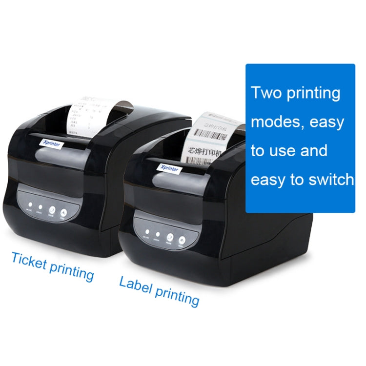 Xprinter XP-365B 80mm Thermal Label Printer Clothing Tag Supermarket Barcode Printer, Plug: EU Plug(Bluetooth Version) - free shipping - PMC TechLife - Order now!