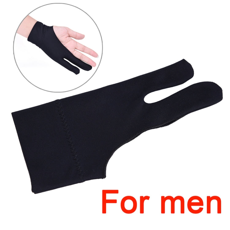 2 Finger Anti-fouling Drawing Glove for Graphics Drawing Tablet, Both for Right and Left Hand(For  men) - Others by PMC TechLife | Online Shopping South Africa | PMC TechLife | Buy Now Pay Later Mobicred