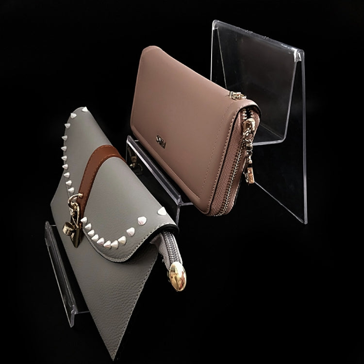 10 PCS Thickened Transparent Wallet Holder Plastic Phone Mask Display Stand Counter Display Stand,Specification: No. 4 1 Layer - Desktop Holder by PMC TechLife | Online Shopping South Africa | PMC TechLife