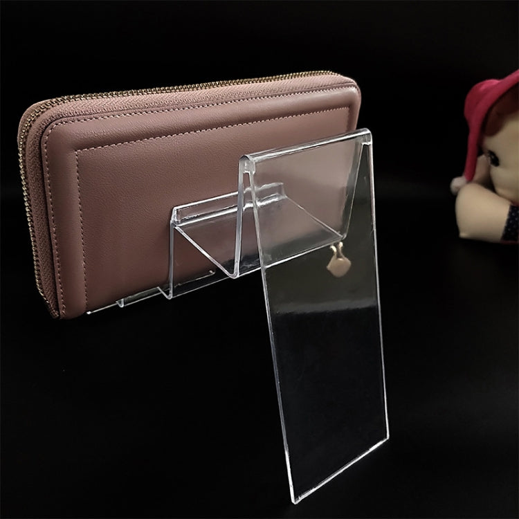 10 PCS Thickened Transparent Wallet Holder Plastic Phone Mask Display Stand Counter Display Stand,Specification: No. 4 2 Layer - Desktop Holder by PMC TechLife | Online Shopping South Africa | PMC TechLife