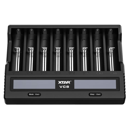 XTAR 8-Slot Battery Charger LCD Display Charger QC3.0 Type C Fast Charger for 21700 / 18650 Battery, Model: VC8 - Charger & Converter by XTAR | Online Shopping South Africa | PMC Jewellery | Buy Now Pay Later Mobicred