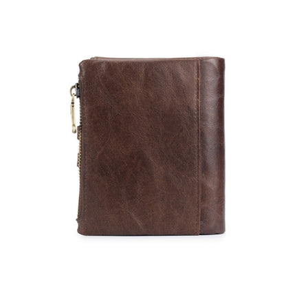 BULL CAPTAIN 021 Leather Men Vertical Wallet Short Multi-Function Wallet(Brown) - Wallets by BULL CAPTAIN | Online Shopping South Africa | PMC Jewellery | Buy Now Pay Later Mobicred