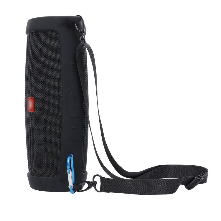 For JBL Charge 4 Bluetooth Speaker Portable Silicone Protective Cover with Shoulder Strap & Carabiner(Red) - Protective Case by PMC TechLife | Online Shopping South Africa | PMC TechLife
