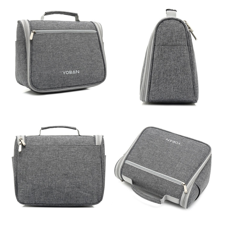 YOBAN Travel Outdoor Multifunctional Large-Capacity Washing Storage Bag Hanging Waterproof Cosmetic Bag(Grey) - Storage Boxes by PMC Jewellery | Online Shopping South Africa | PMC Jewellery