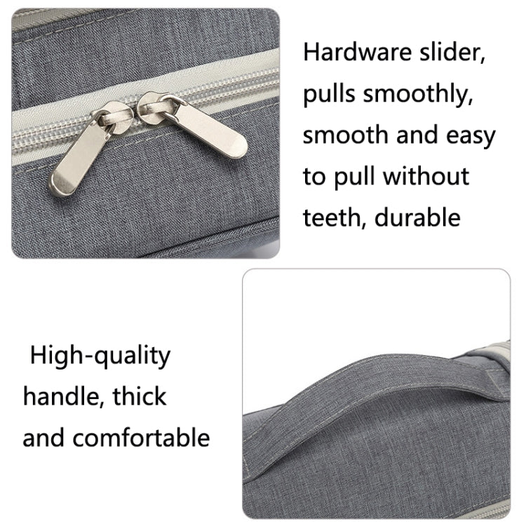 YOBAN Y-1551L Travel Cosmetic Bag Large-Capacity Outdoor Storage Bag Hook Portable Anti-Mold Dry And Wet Separation Wash Bag(Grey) - Storage Boxes by PMC Jewellery | Online Shopping South Africa | PMC Jewellery