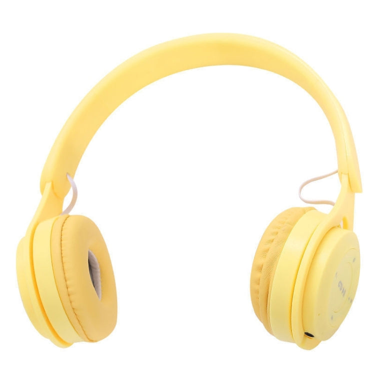 M6 Wireless Bluetooth Headset Folding Gaming Stereo Headset With Mic(Yellow) - Headset & Headphone by PMC TechLife | Online Shopping South Africa | PMC TechLife