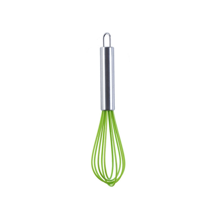 Silicone Egg Beater Home Egg Mixer Kitchen Gadgets Cream Baking Tools, Colour: 8 inch Green - Stirrer & Squeezer by PMC TechLife | Online Shopping South Africa | PMC TechLife