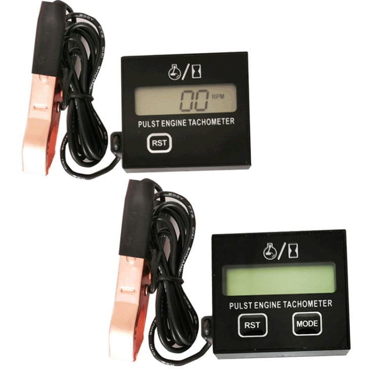 ZSB-03 Chain Saw Tachometer Gasoline Engine Lawn Mower High Tachometer Digital Display Induction Pulse Tachometer, Specification: Double Button Clip Version - free shipping - PMC TechLife - Order now!