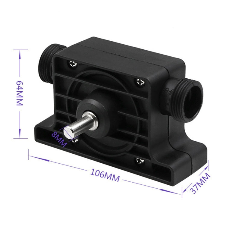 Portable Mini Water Pump Electric Drill Driven High Flow Oil Pump, Standard With Two Connectors(Black) - Others by PMC TechLife | Online Shopping South Africa | PMC TechLife