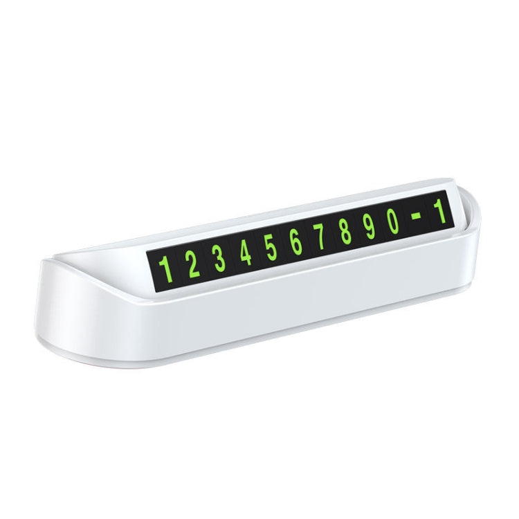 Hidden Parking Number Card Nightlight Number Button Parking Number Card, Style: Neutral (White) - Parking Card by PMC TechLife | Online Shopping South Africa | PMC TechLife