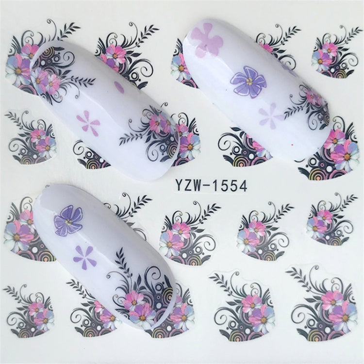 10 PCS Summer Colorful Nail Sticker Water Transfer Nail Decorations(YZW-126) - Nail Stickers by PMC Jewellery | Online Shopping South Africa | PMC Jewellery