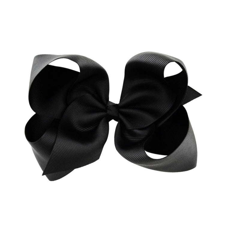 5 PCS 6 Inch Colorful Kids Girls Big Solid Ribbon Hair Bow Clips(4) - Head Bands by PMC Jewellery | Online Shopping South Africa | PMC Jewellery