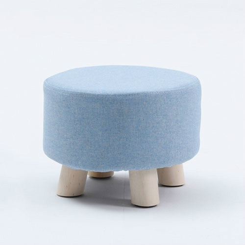 Fashion Creative Small Stool Living Room Home Solid Wood Small Chair(Blue) - Chairs by PMC TechLife | Online Shopping South Africa | PMC TechLife | Buy Now Pay Later Mobicred