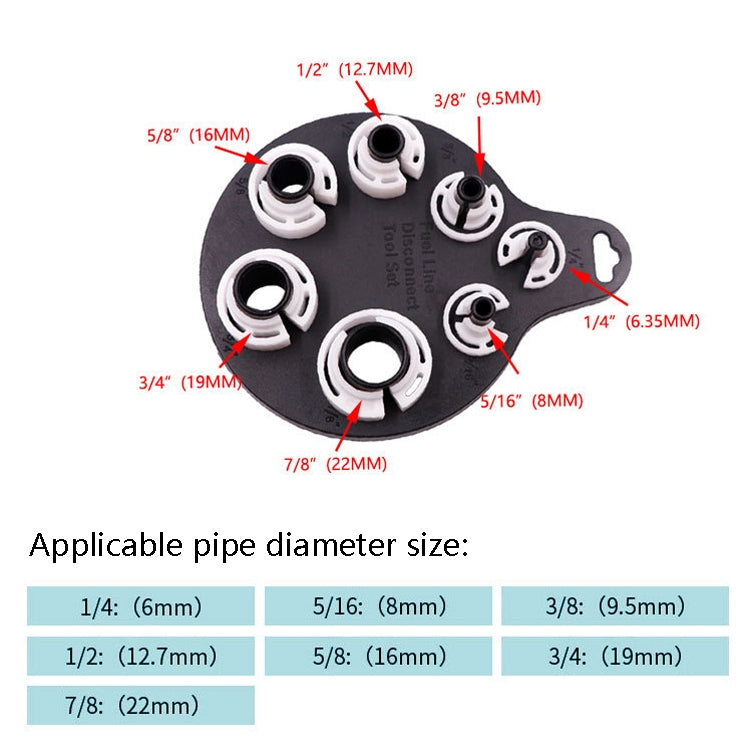 4 PCS Tracheer Dedicated Disassembled Automobile Air Conditioning Repair Tool(Air-conditioning Tubing Disassembler) - Hand Tool Sets by PMC TechLife | Online Shopping South Africa | PMC TechLife