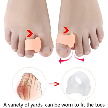 10 Pairs Great Toe Orthosis Separator Soft and Comfortable Toe Care Cover, Size: L(Transparent) - Corrector by PMC Jewellery | Online Shopping South Africa | PMC Jewellery