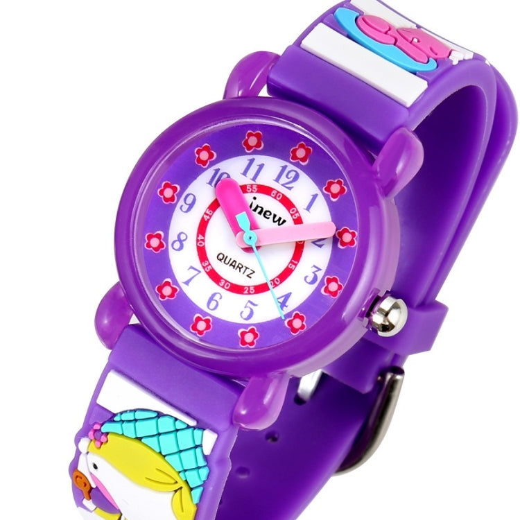 JNEW A335-86224 Children Cartoon 3D Cooking Firl Waterproof Quartz Silicone Watch( Purple) - Cartoon Watches by JNEW | Online Shopping South Africa | PMC Jewellery | Buy Now Pay Later Mobicred