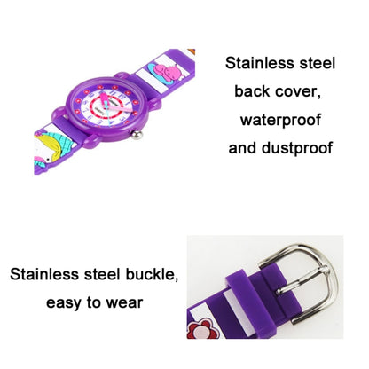 JNEW A335-86224 Children Cartoon 3D Cooking Firl Waterproof Quartz Silicone Watch( Purple) - Cartoon Watches by JNEW | Online Shopping South Africa | PMC Jewellery | Buy Now Pay Later Mobicred