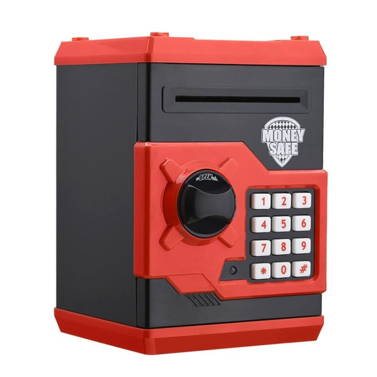 Password Safe Deposit Box Children Automatic Savings ATM Machine Toy, Colour: Black Red - free shipping - PMC TechLife - Order now!