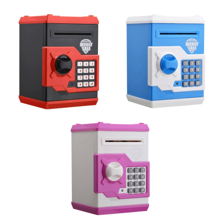 Password Safe Deposit Box Children Automatic Savings ATM Machine Toy, Colour: Black Red - free shipping - PMC TechLife - Order now!