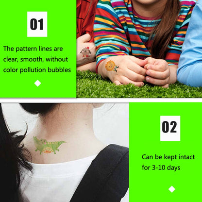 30 PCS Cartoon Animal ChildrenTemporary Tattoo Sticker(WK-035) - Sticker by PMC Jewellery | Online Shopping South Africa | PMC Jewellery