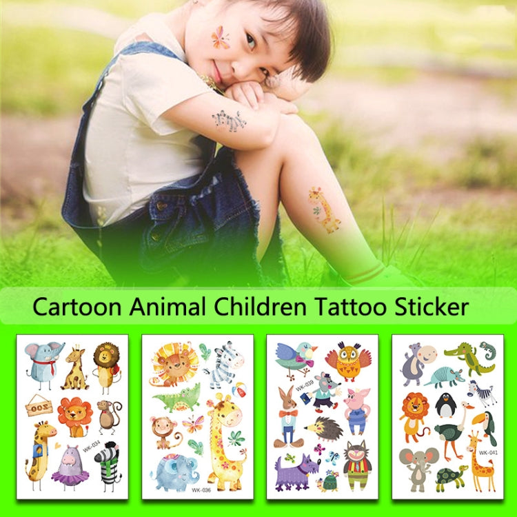 30 PCS Cartoon Animal ChildrenTemporary Tattoo Sticker(WK-039) - Sticker by PMC Jewellery | Online Shopping South Africa | PMC Jewellery