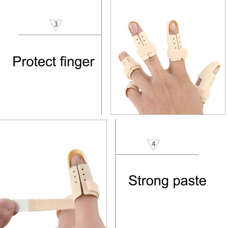 4 PCS Finger Splint Brace Adjustable Finger Support Protector For Fingers Arthritis Joint Finger Injury, Specification: No. 5: 60-65mm(Complexion) - Corrector by PMC Jewellery | Online Shopping South Africa | PMC Jewellery