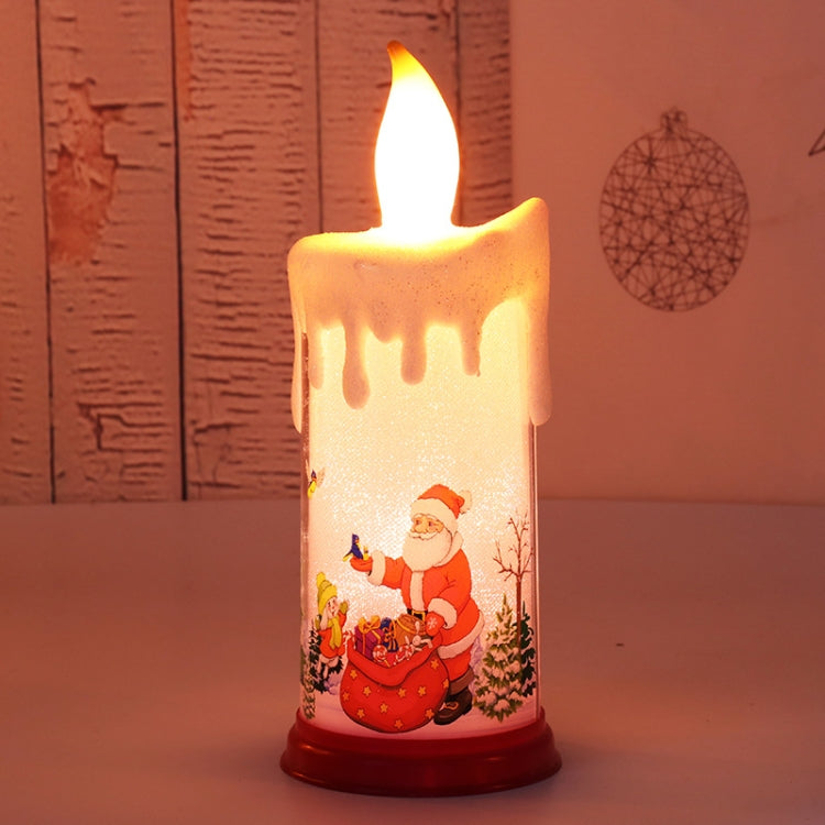 Christmas Decoration Night Light LED Simulation Flame Candle Light(A-Santa Claus) - Decoration Lamps by PMC TechLife | Online Shopping South Africa | PMC TechLife