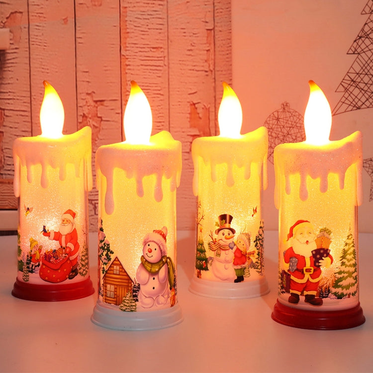 Christmas Decoration Night Light LED Simulation Flame Candle Light(A-Santa Claus) - Decoration Lamps by PMC TechLife | Online Shopping South Africa | PMC TechLife