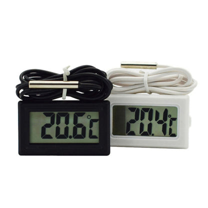 2 PCS Fish Tank Digital Thermometer Waterproof Probe Electronic Measuring Thermometer, Line Length:  2m (White) - Thermometer by PMC Jewellery | Online Shopping South Africa | PMC Jewellery