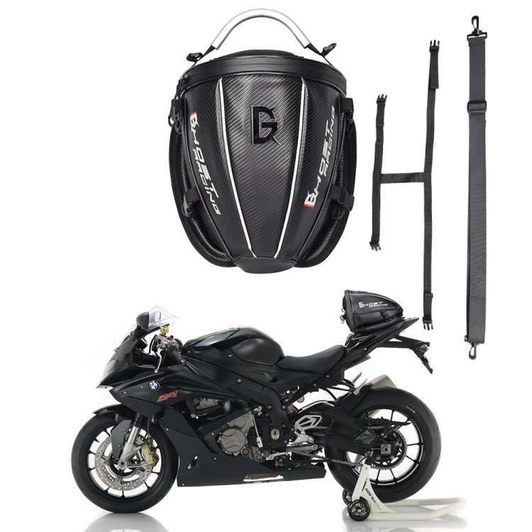 GHOST RACING GR-CWB04 Motorcycle Riding Bag Locomotive Back Bag(Black) - Bags & Luggages by GHOST RACING | Online Shopping South Africa | PMC Jewellery | Buy Now Pay Later Mobicred