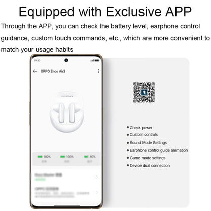 OPPO Enco Air3 Wireless Bluetooth 5.3 Semi-in-ear Call Noise Reduction Music Sports Earphones(Purple) - Bluetooth Earphone by OPPO | Online Shopping South Africa | PMC Jewellery | Buy Now Pay Later Mobicred