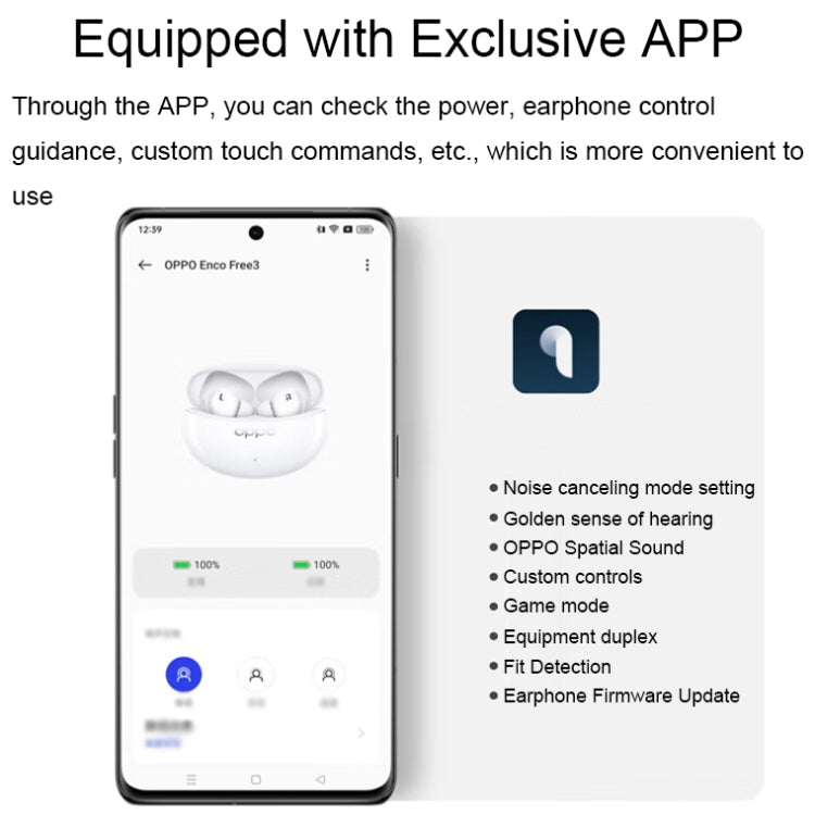 OPPO Enco Free3 Wireless Active Noise Reduction In-Ear Music Sports Bluetooth Earphones(White) - Bluetooth Earphone by OPPO | Online Shopping South Africa | PMC Jewellery | Buy Now Pay Later Mobicred
