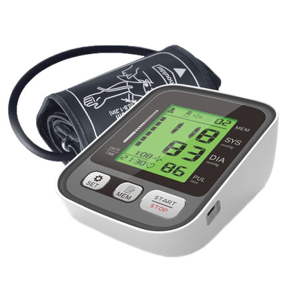 JZ-256A Tri-Color Backlight Automatic Upper Arm Sphygmomanometer Home Electronic Sphygmomanometer, Specification: 22-42cm(Voice Broadcast) - Sphygmomanometer by PMC Jewellery | Online Shopping South Africa | PMC Jewellery