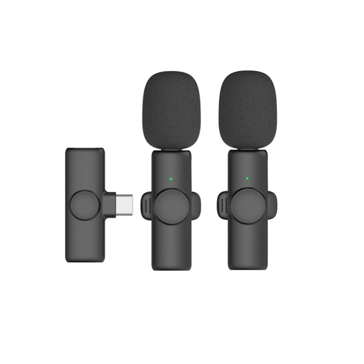 Lavalier Wireless Microphone , Specification:  Type-C Direct 1 To 2 - Microphone by PMC TechLife | Online Shopping South Africa | PMC TechLife