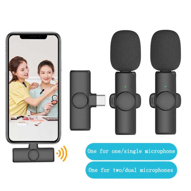 Lavalier Wireless Microphone , Specification:  Type-C Direct 1 To 2 - Microphone by PMC TechLife | Online Shopping South Africa | PMC TechLife
