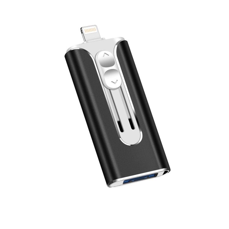 32GB Micro USB + 8 Pin + USB 2.0 3 in 1 Mobile Phone Computer U-Disk(Black) - U Disk & Card Reader by PMC TechLife | Online Shopping South Africa | PMC TechLife