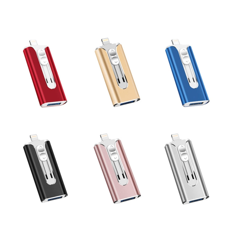 64GB Micro USB + 8 Pin + USB 2.0 3 in 1 Mobile Phone Computer U-Disk(Silver) - U Disk & Card Reader by PMC TechLife | Online Shopping South Africa | PMC TechLife